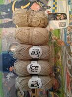 Ice Yarns Demet Wol Garen - Beige, Ophalen of Verzenden, Nieuw, Breien of Haken, Wol of Garen
