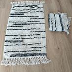 Vloerkleed 2 stuks 100 x 55 cm, 50 tot 100 cm, Crème, Zo goed als nieuw, Rechthoekig