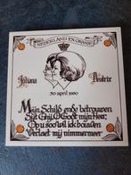 Tegeltje  Juliana en Beatrix, Ophalen of Verzenden, Zo goed als nieuw, Overige typen