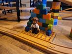 Houten treinbaan duplostation (Duplo, Ikea, Brio, Lidl, ), Ophalen of Verzenden, Nieuw, Rij- of Hobbelspeelgoed