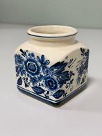 Vintage Royal Delft – Delfts Blauw Opbergpot Vaasje 9x9x10cm, Ophalen of Verzenden
