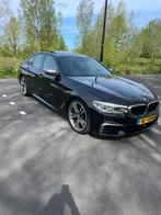 BMW 5-Serie (g30) M550d 400pk Xdrive Aut. 2018 Zwart, Auto's, Origineel Nederlands, Te koop, 5 stoelen, 205 €/maand