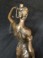 Vrouwe Justitia , hoog 40 , brons/bronzen, Antiek en Kunst, Ophalen of Verzenden