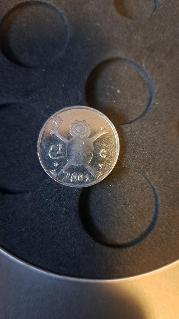 1 Gulden Loeki 2001 (Z263-48), Postzegels en Munten, Ophalen of Verzenden, Koningin Beatrix, 1 gulden, Losse munt