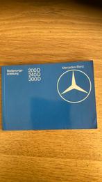 Instructie boekje Mercedes W123 Dieselmodellen, Ophalen of Verzenden