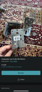 Hoekankers 90x90x60mm - Zo goed als nieuw!, Doe-het-zelf en Verbouw, IJzerwaren en Bevestigingsmiddelen, 50 tot 100 mm, Overige typen