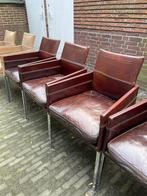 Eetkamerstoelen - KFF texas, Ophalen, Gebruikt, Bruin, Leer