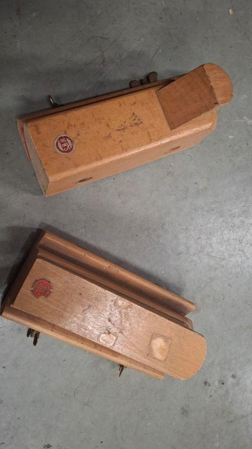 2x Vintage zachtboard schaven - Houtbewerking, Antiek en Kunst, Antiek | Gereedschap en Instrumenten, Ophalen of Verzenden