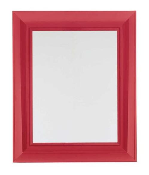 Kartell - Francois Ghost spiegel Rood, Huis en Inrichting, Woonaccessoires | Spiegels, Zo goed als nieuw, 75 tot 100 cm, 100 tot 150 cm