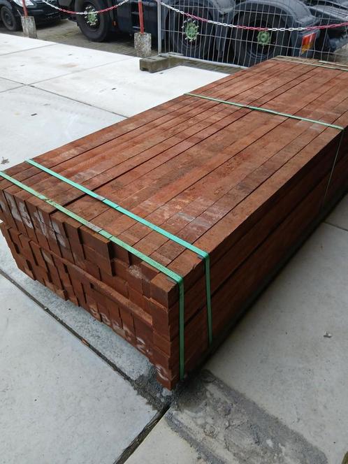 Hardhouten palen, tuinpalen, schuttingpalen 7x7x275 vol pak, Tuin en Terras, Palen, Balken en Planken, Nieuw, Palen, 250 cm of meer