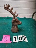 hertenhoofd brons kleurig glitter [ b107], Ophalen of Verzenden, 'T Olde Gre-j, Info@toldegrej.nl, Endepoelstraat 20f Didam