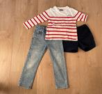 Mayoral trui rood streep, spijkerbroek, korte broek 4, 104, Kinderen en Baby's, Kinderkleding | Maat 104, Jongen, Ophalen of Verzenden