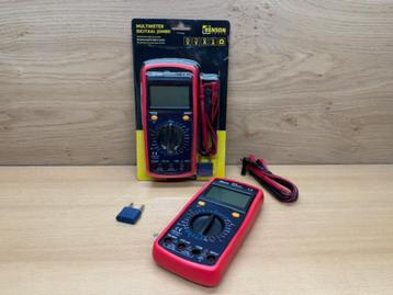 Multimeter DT9205A digitaal in beschermhoes. beschikbaar voor biedingen