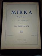 Mirka, Tango Argentin, Marcel Moraux, Muziek en Instrumenten, Bladmuziek, Ophalen of Verzenden, Gebruikt, Artiest of Componist