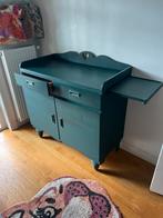 Vintage commode mat petrol groen, Kinderen en Baby's, Kinderkamer | Commodes en Kasten, Ophalen, Gebruikt, 50 tot 70 cm, 100 cm of meer