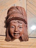 Houten Chinees vrouw maskertje, Antiek en Kunst, Ophalen of Verzenden