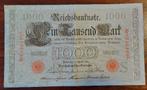 Duitsland 1000 mark 1910 toppertje, Postzegels en Munten, Bankbiljetten | Europa | Niet-Eurobiljetten, Ophalen, Duitsland, Los biljet