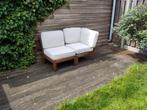 Tuinset (2-3 persoons) met 5 kussens, Tuin en Terras, Ophalen, Gebruikt, Hout