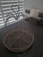 Decoratie mand, Ophalen, Gebruikt, Rond, Riet