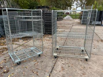 3-Heks rolcontainer insteekhekken gaascontainer plank etage beschikbaar voor biedingen