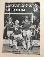 HFC Haarlem-Leicester City programmablad, Verzamelen, Ophalen of Verzenden, Zo goed als nieuw, Overige binnenlandse clubs, Boek of Tijdschrift