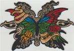 Vlinder stoffen opstrijk patch embleem #1, Verzenden, Nieuw