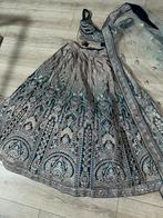 Ombre lehenga, Galajurk, Blauw, Ophalen of Verzenden, Zo goed als nieuw