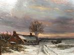 Cornelis de Wit, sfeervol winters landschap, Antiek en Kunst, Kunst | Schilderijen | Klassiek, Ophalen