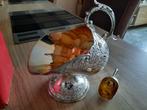 Sugar scuttle verzilvert, Antiek en Kunst, Antiek | Goud en Zilver, Ophalen of Verzenden, Zilver