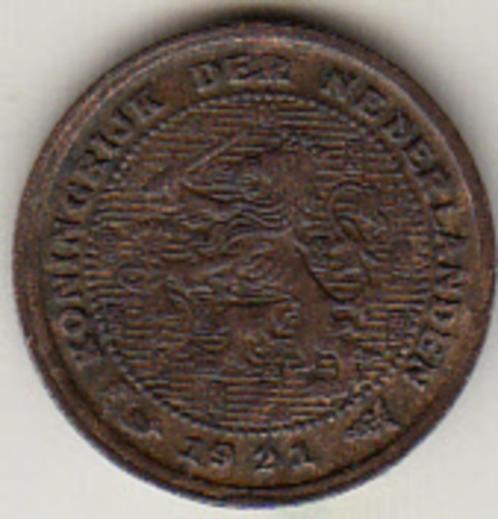 1/2 cent 1921, schaars jaartal, Postzegels en Munten, Munten | Nederland, Overige waardes, Koningin Wilhelmina, Verzenden