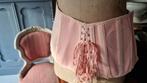 Brocante oud Frans roze corset, Ophalen of Verzenden