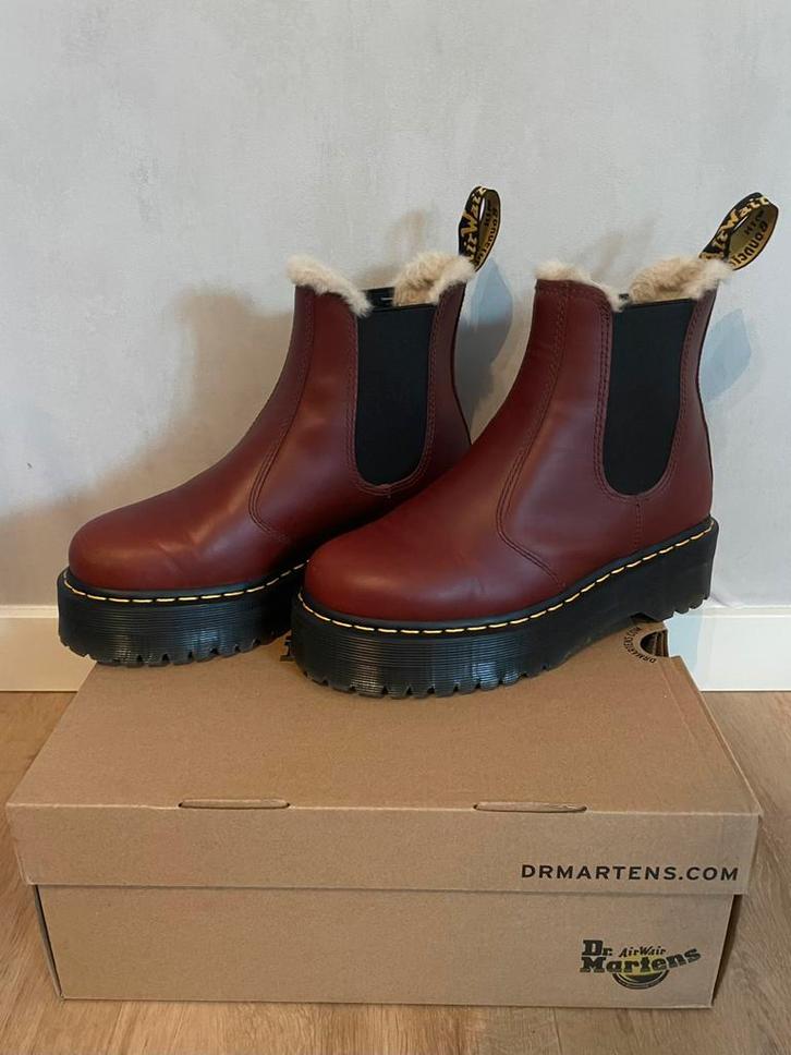 Dr.Martens chelsea boots platform cognac 39 zgan, Kleding | Dames, Schoenen, Zo goed als nieuw, Bruin, Ophalen of Verzenden