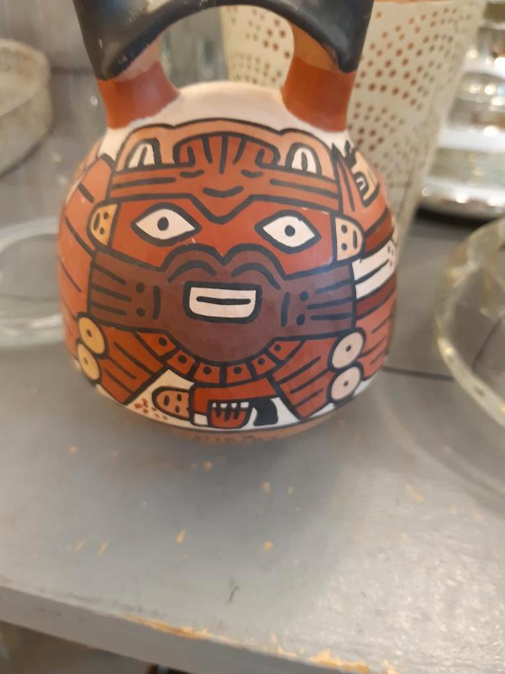 Nazca Peru Keramiek Vaasje Replica, Antiek en Kunst, Kunst | Niet-Westerse kunst, Ophalen of Verzenden