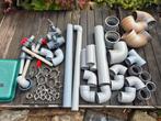 Diverse pvc stukken., Doe-het-zelf en Verbouw, Buizen en Afvoer, Ophalen, Bochten, Gebruikt, Pvc