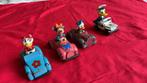 Disney auto’s  Donald , Mini, Katrien 4 st samen tk Ophalen, Ophalen, Donald Duck, Zo goed als nieuw, Beeldje of Figuurtje