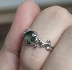 Zilveren 925 sterling ring mosagaat edelsteen size 17 18 19, Sieraden, Tassen en Uiterlijk, Ringen, 18 tot 19, Nieuw, Ophalen of Verzenden