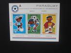 PARAGUAY 1982; BLOK WK VOETBALLEN, Verzenden, Postfris, Sport