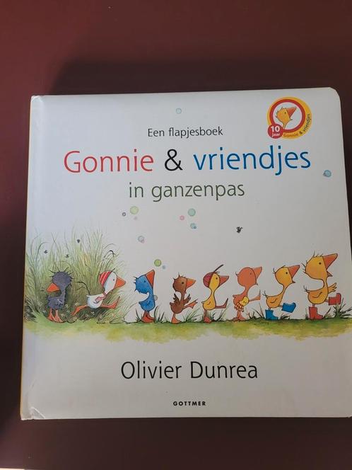 Olivier Dunrea - Gonnie en vriendjes in ganzenpas, Boeken, Kinderboeken | Baby's en Peuters, Zo goed als nieuw, Ophalen of Verzenden