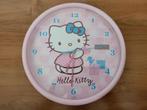 Nieuwe analoge lichtroze wandklok van Hello Kitty, Ophalen of Verzenden, Nieuw, Klok