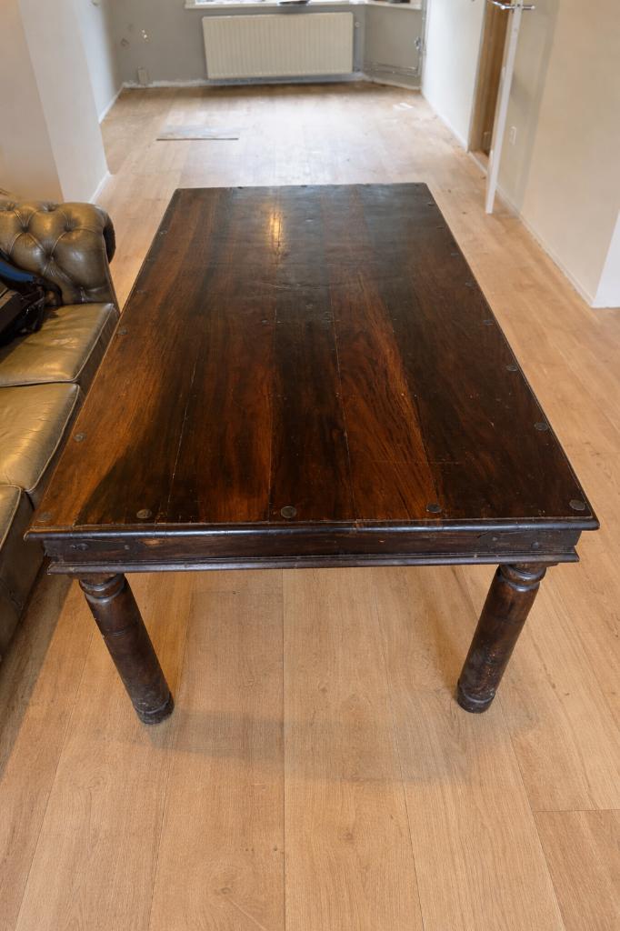 Eettafel antiek landelijk vintage kroegtafel stamtafel, Huis en Inrichting, Tafels | Eettafels, Gebruikt, 50 tot 100 cm, 150 tot 200 cm