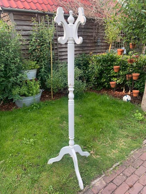 Brocante houten staande kapstok, Huis en Inrichting, Woonaccessoires | Kapstokken, Zo goed als nieuw, Staande kapstok, 150 tot 200 cm