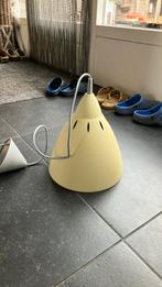 Leuke hanglamp metaal zachtgeel, Ophalen of Verzenden, Zo goed als nieuw, Metaal, Minder dan 50 cm