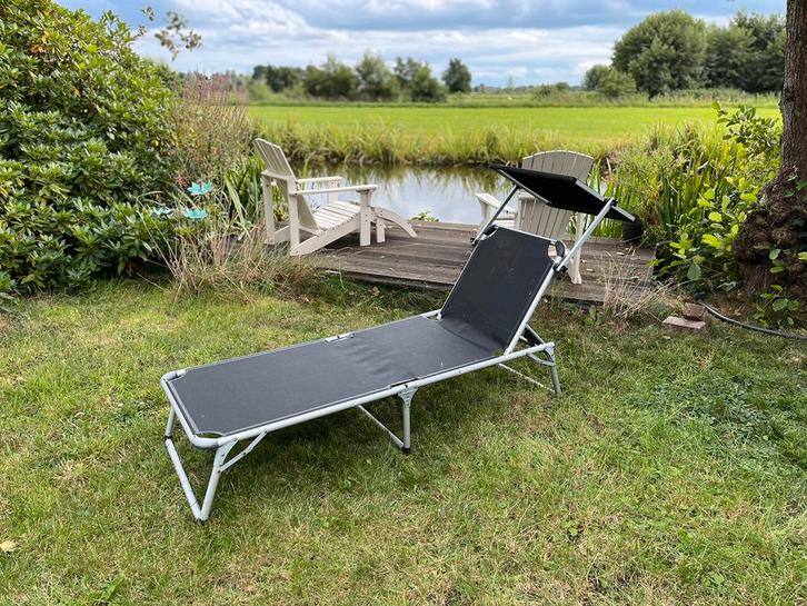 Opvouwbare ligstoel, Tuin en Terras, Tuinmeubel-accessoires, Gebruikt, Ophalen