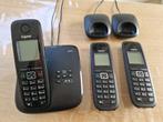 Gigaset A510 draadloze DECT-telefoon met drie handsets, Ophalen of Verzenden, Gebruikt, 3 handsets
