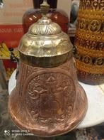 Antieke Koperen Pot met Deksel, Antiek en Kunst, Ophalen of Verzenden, Koper