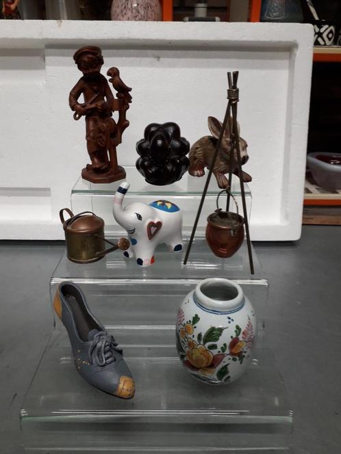 8 VERSCHILLENDE OUDE MINIATUREN in DIV MATERIALEN 5E per st, Antiek en Kunst, Antiek | Overige Antiek, Ophalen of Verzenden