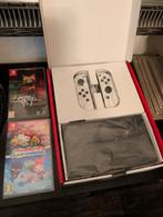 Nieuw nintendo switch oled wit met spelletjes, Spelcomputers en Games, Spelcomputers | Nintendo Switch, Ophalen of Verzenden, Nieuw