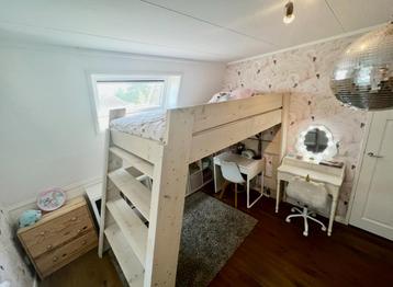Custom Steigerhout Hoogslaper – 120 cm (extra breed) beschikbaar voor biedingen