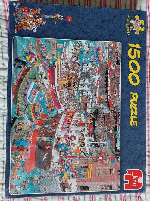 Van Haasteren puzzel De haven, 1500 stukjes, Hobby en Vrije tijd, Denksport en Puzzels, Gebruikt, Ophalen of Verzenden