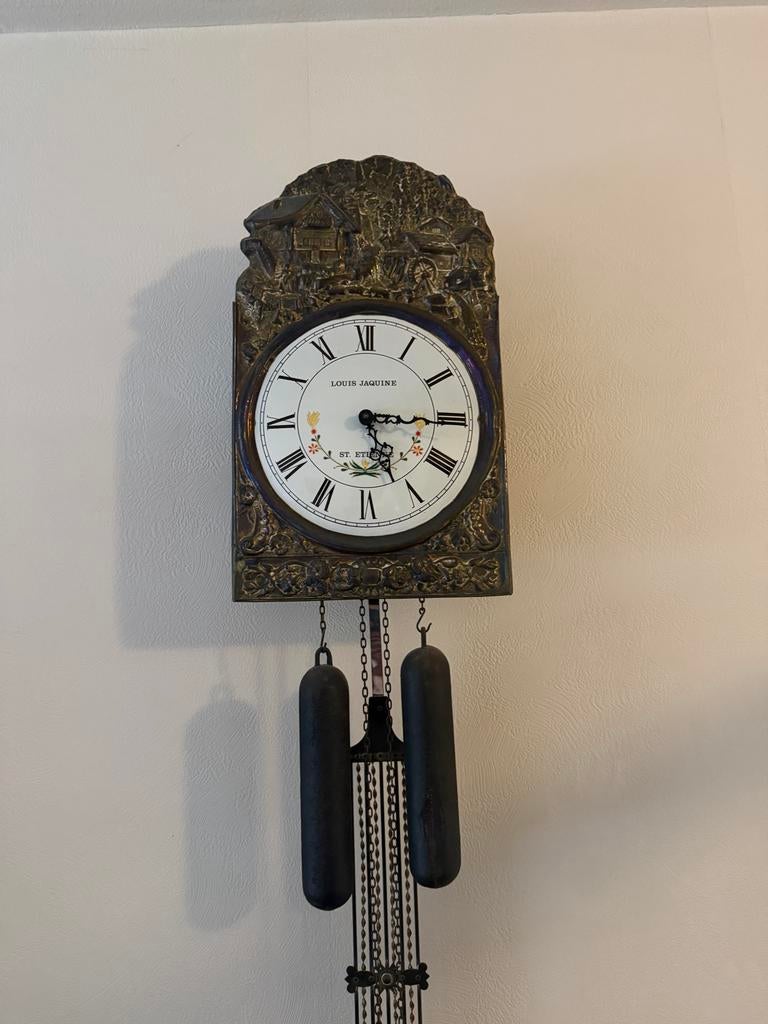 Antieke Louis Jaquine Comtoise Klok, Antiek en Kunst, Antiek | Klokken, Ophalen of Verzenden